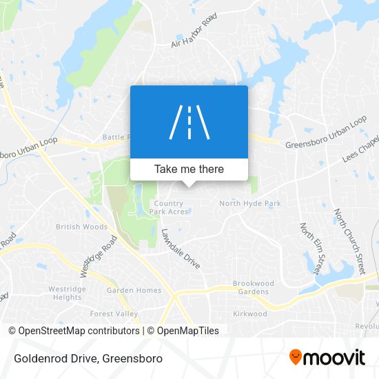 Goldenrod Drive map