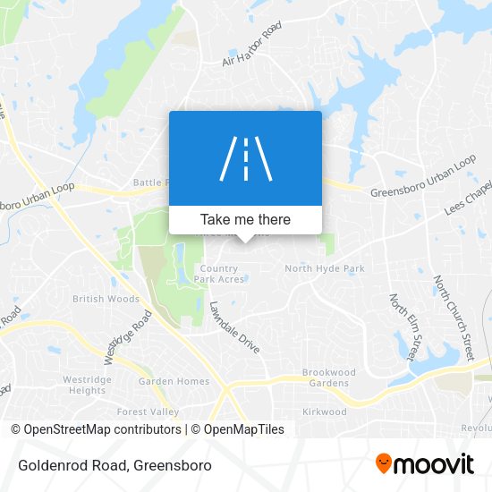 Mapa de Goldenrod Road