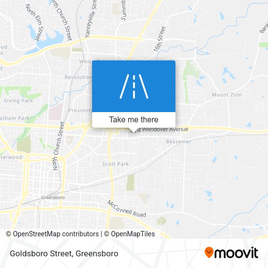 Goldsboro Street map