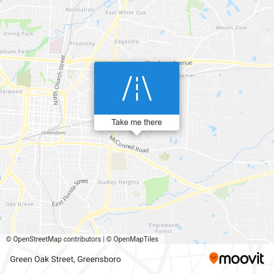 Mapa de Green Oak Street