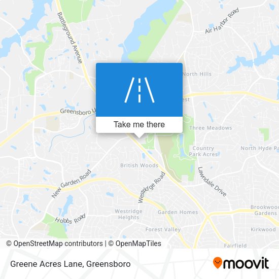 Greene Acres Lane map