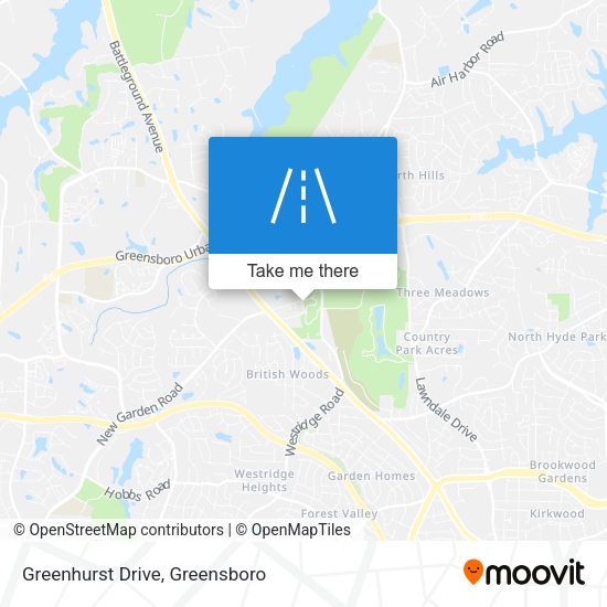 Mapa de Greenhurst Drive