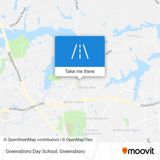 Greensboro Day School map