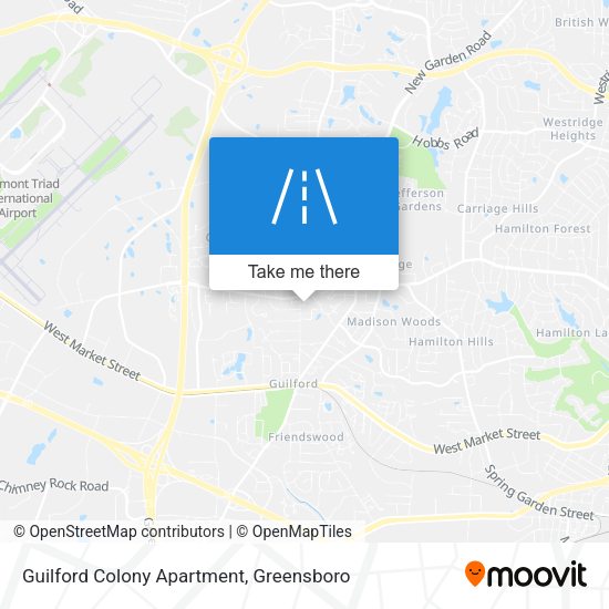 Mapa de Guilford Colony Apartment