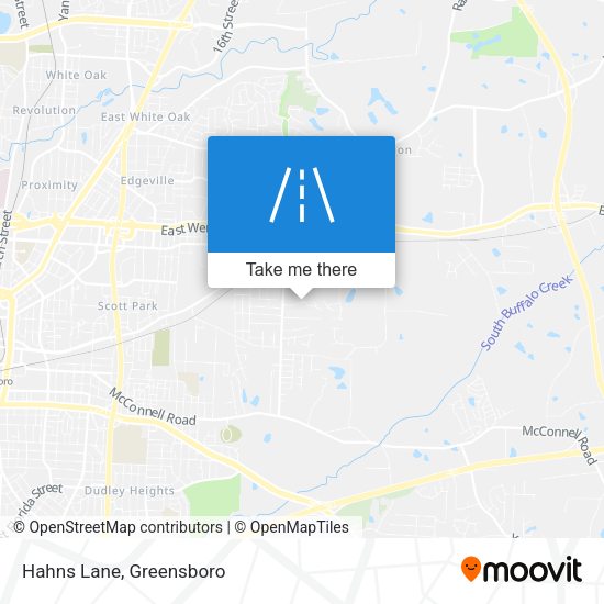 Mapa de Hahns Lane