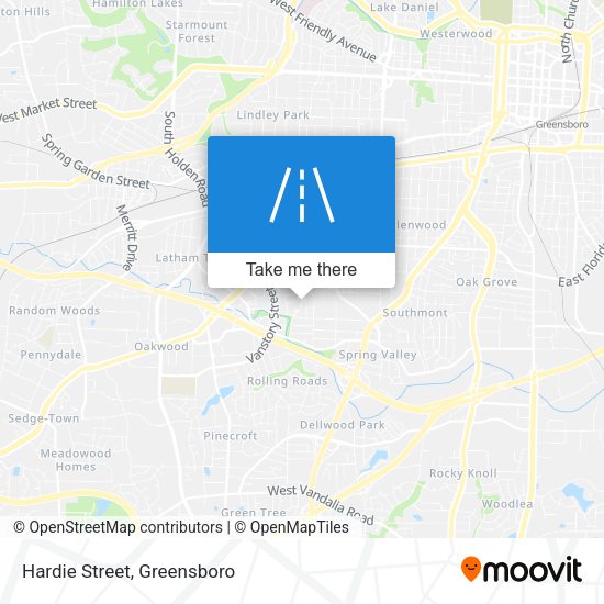 Mapa de Hardie Street
