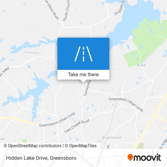 Mapa de Hidden Lake Drive