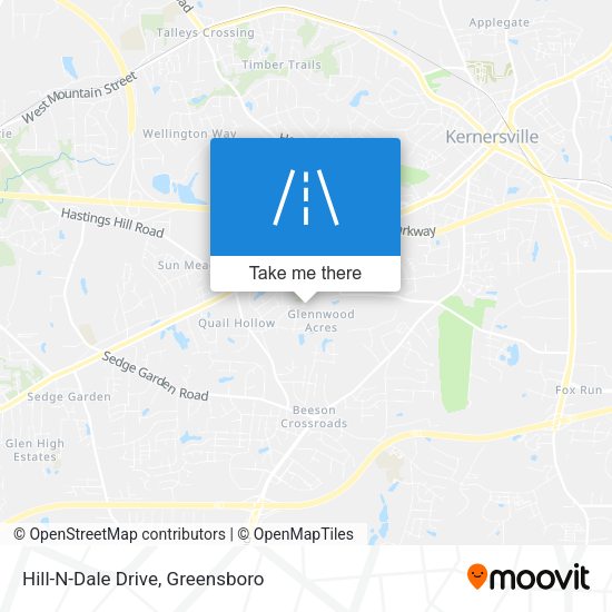 Hill-N-Dale Drive map