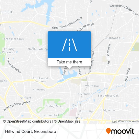 Hillwind Court map
