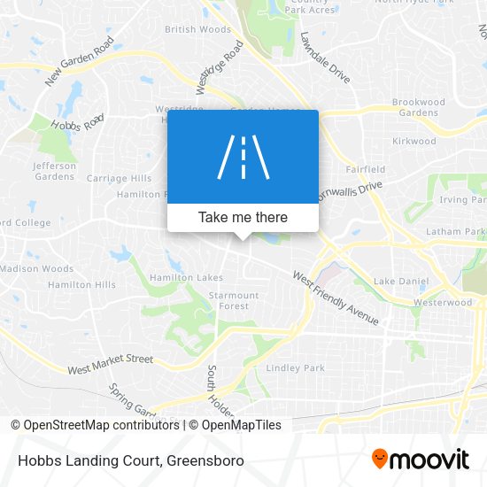 Hobbs Landing Court map