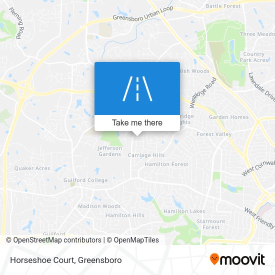 Horseshoe Court map