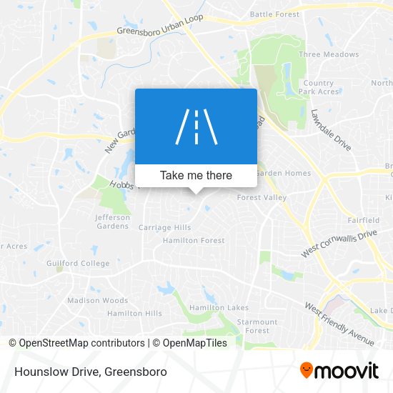 Mapa de Hounslow Drive