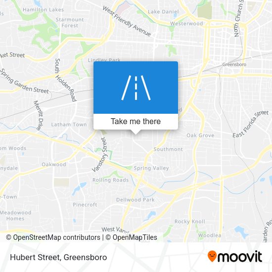 Mapa de Hubert Street