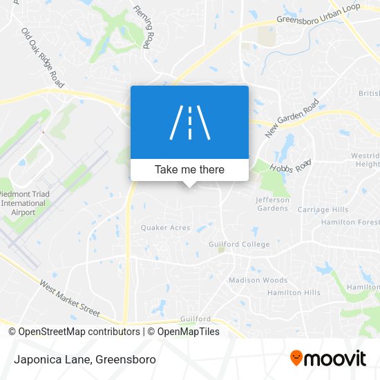 Mapa de Japonica Lane