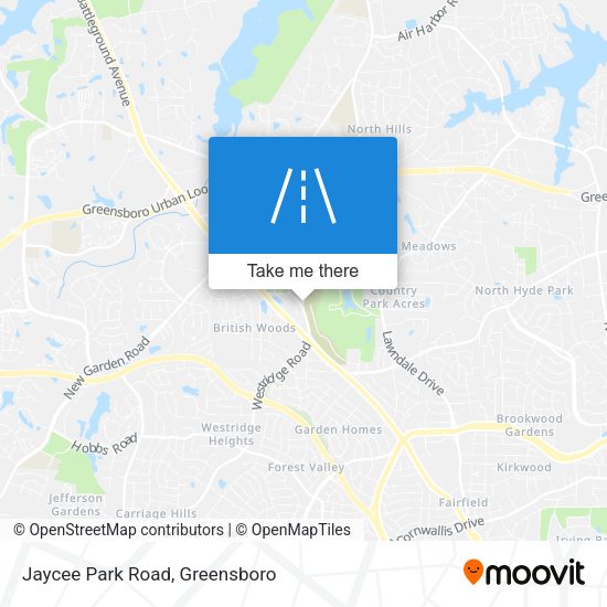 Jaycee Park Road map