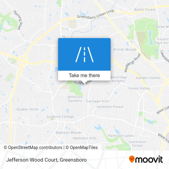 Jefferson Wood Court map