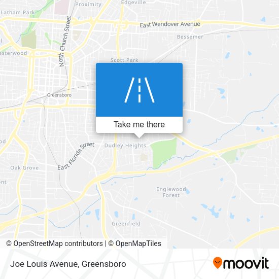Joe Louis Avenue map