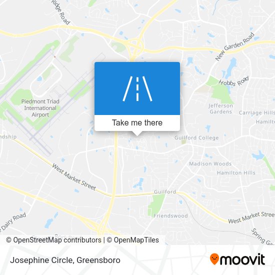 Josephine Circle map