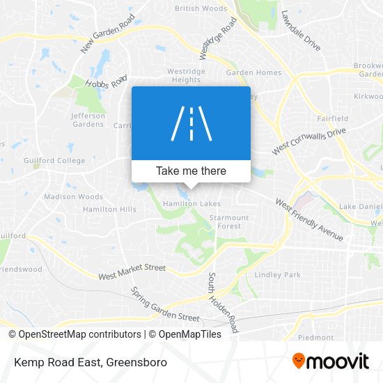 Mapa de Kemp Road East