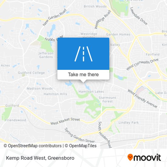 Mapa de Kemp Road West