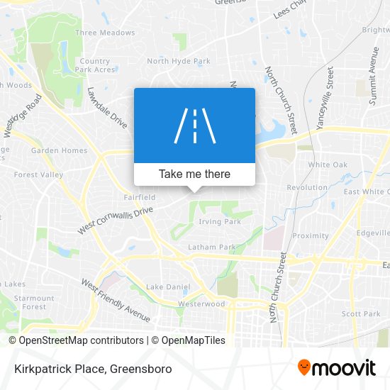 Kirkpatrick Place map
