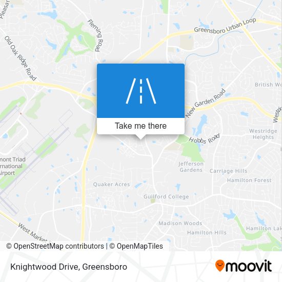 Knightwood Drive map