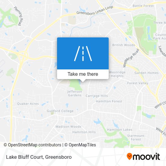 Mapa de Lake Bluff Court