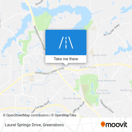 Laurel Springs Drive map