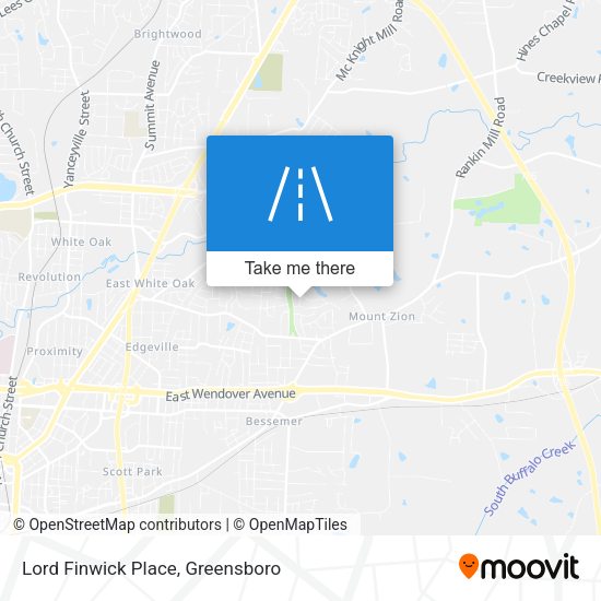 Lord Finwick Place map