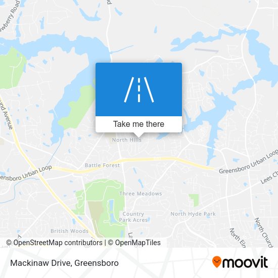 Mapa de Mackinaw Drive