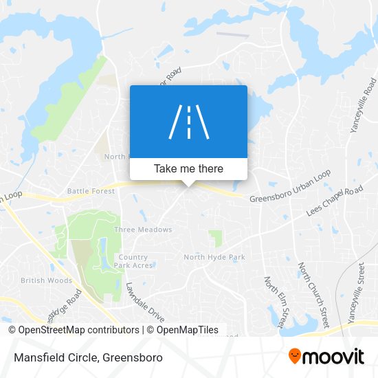Mapa de Mansfield Circle
