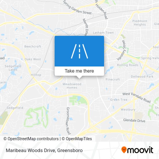 Maribeau Woods Drive map