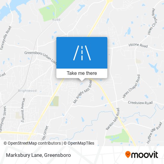 Marksbury Lane map