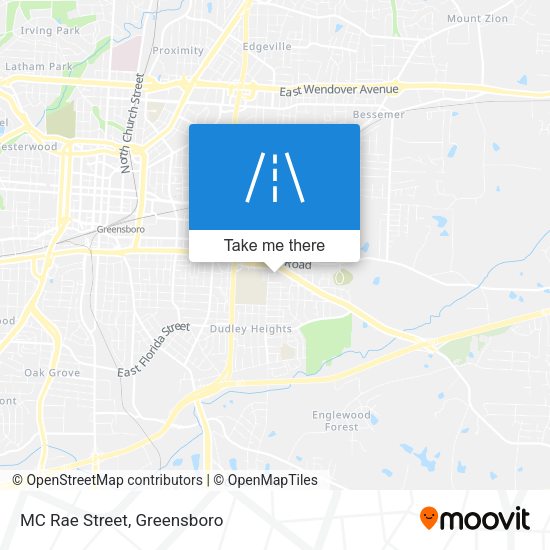 Mapa de MC Rae Street