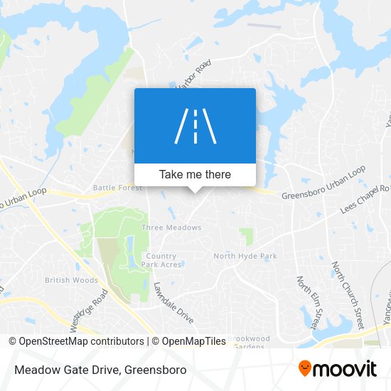 Mapa de Meadow Gate Drive