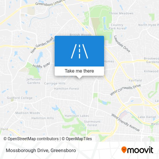 Mossborough Drive map