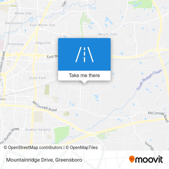 Mapa de Mountainridge Drive
