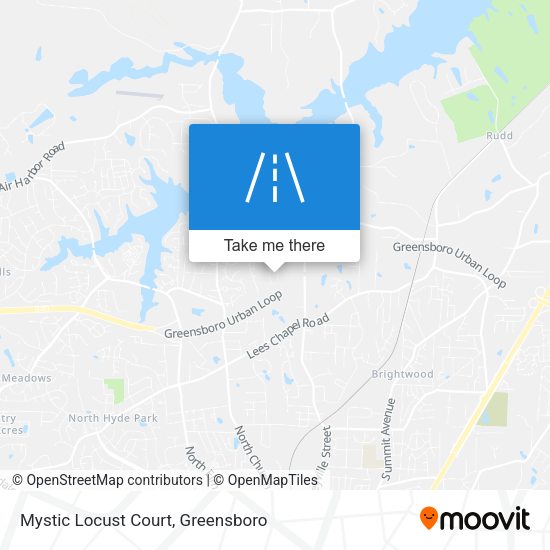 Mystic Locust Court map