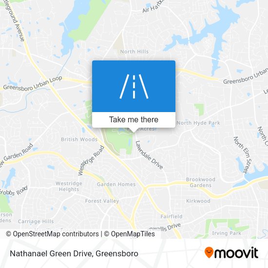 Mapa de Nathanael Green Drive