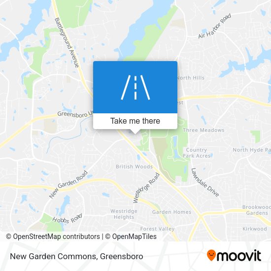 New Garden Commons map