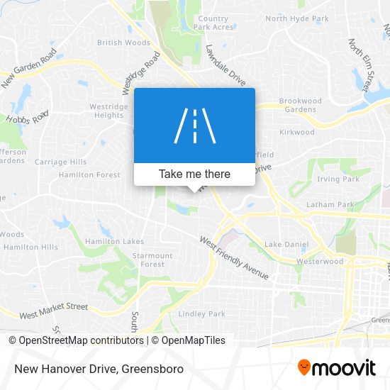 New Hanover Drive map
