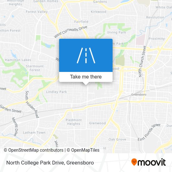 Mapa de North College Park Drive