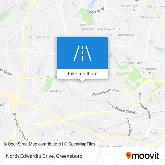 North Edwardia Drive map