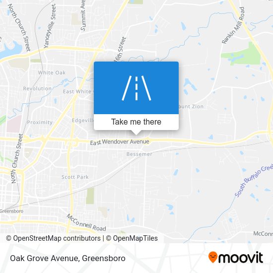 Mapa de Oak Grove Avenue