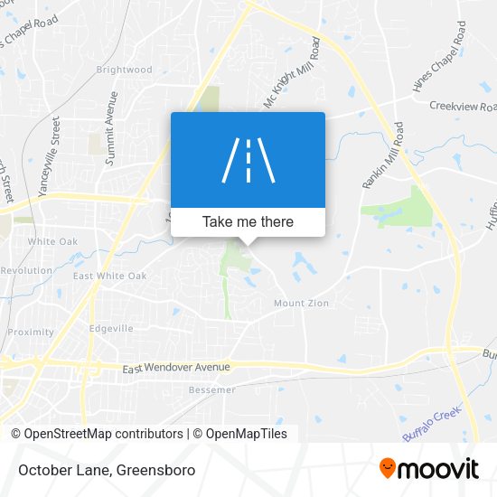 Mapa de October Lane