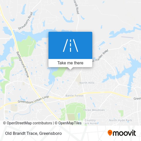 Mapa de Old Brandt Trace