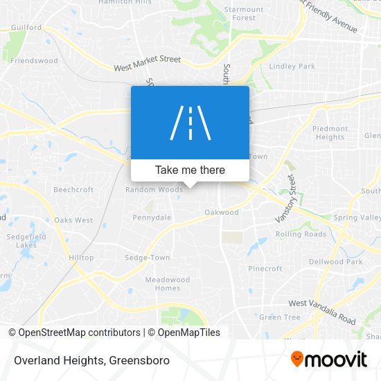 Mapa de Overland Heights