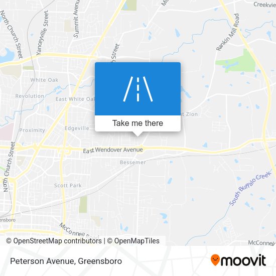 Mapa de Peterson Avenue