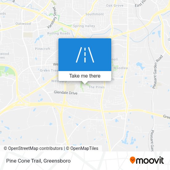 Pine Cone Trail map