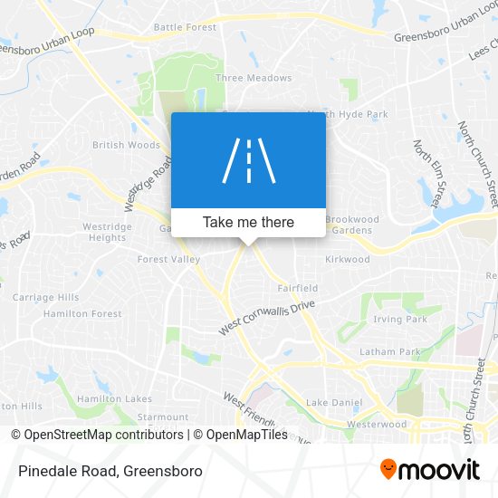 Mapa de Pinedale Road
